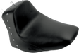 SADDLEMEN Heels Down Solo Seat - Without Backrest - Studded - Black - FLSTC 806-15-0011