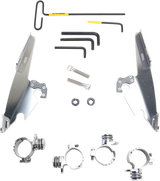 MEMPHIS SHADES Batwing - Mounting Kit - Polished - XL48 MEK2009