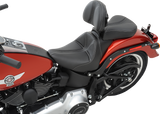SADDLEMEN Dominator Pillion Pad - Standard Reach - Black w/ Gray Stitching - FL/FX '06-'17 806-12-0162