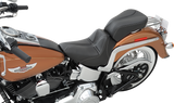 SADDLEMEN Dominator Solo Seat - w/o Backrest - Black w/ Gray Stitching - FLSTC/N '06-'17 806-15-0042