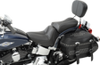 SADDLEMEN Dominator Pillion Pad - Standard Reach - Black w/ Gray Stitching - FLSTC '06-'17 806-23-0162