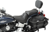 SADDLEMEN Dominator Pillion Pad - Standard Reach - Black w/ Gray Stitching - FLSTC '06-'17 806-23-0162