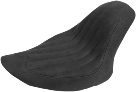 SADDLEMEN Knuckle Solo Seat - Ribbed - Black - FL/FX '06-'17 806-12-0023