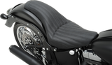 SADDLEMEN Knuckle 2-Up Seat - Ribbed - Black 806-12-047K