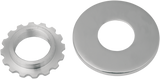 DRAG SPECIALTIES Steering Stem Bearing Adjusting Nut with Dust Cover - Chrome 23-0326-BC102 - Cycle City Outdoors