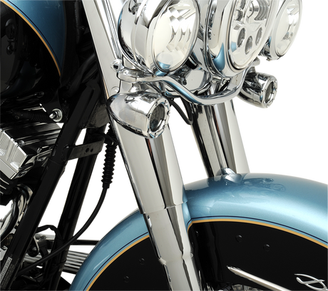 DRAG SPECIALTIES Fork Slider Covers - Chrome - Smooth - Stock Length - Replacement OEM Number 45964-86 74537 - Cycle City Outdoors