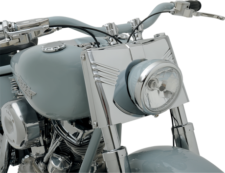 DRAG SPECIALTIES 3-Piece Fork Tins - Chrome - Ribbed - '86-'17 FLST 74156 - Cycle City Outdoors