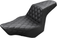 SADDLEMEN Step-Up Seat - Full Lattice Stitch - Black - FXSB 813-27-175