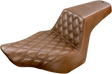 SADDLEMEN Step-Up Seat - Front Lattice Stitch - Brown - FXSB 813-27-172BR