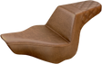 SADDLEMEN Step-Up Seat - Rear Lattice Stitch - Brown - FXSB 813-27-173BR