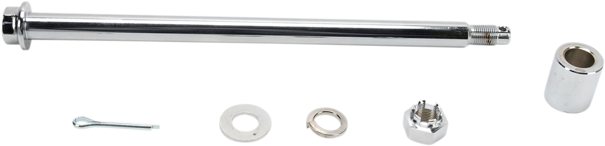 DRAG SPECIALTIES Axle Kit - Rear - Chrome - '80-'99 FLT/FLHT 16-0303-BC520 - Cycle City Outdoors