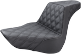 SADDLEMEN Step-Up Seat - Full Lattice Stitch - Black - FL/FX '18-'23 - Part 818-27-175