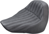 SADDLEMEN Knuckle Solo Seat - Ribbed - Black - FL/FX '18-'23 - Part 818-27-0023