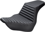 SADDLEMEN Step-Up Seat - Front Tuck-n-Roll - Black 818-29-171
