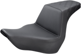 SADDLEMEN Step-Up Seat - Rear Lattice Stitch - Black 818-29-173