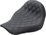 SADDLEMEN Renegade Solo Seat - Lattice Stitched - Black - FL/FX '18-'20 - Part No. 818-29-002LS