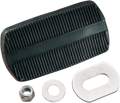 DRAG SPECIALTIES Brake Pedal Pad - Black - FL 17-0413-SC2 - Cycle City Outdoors