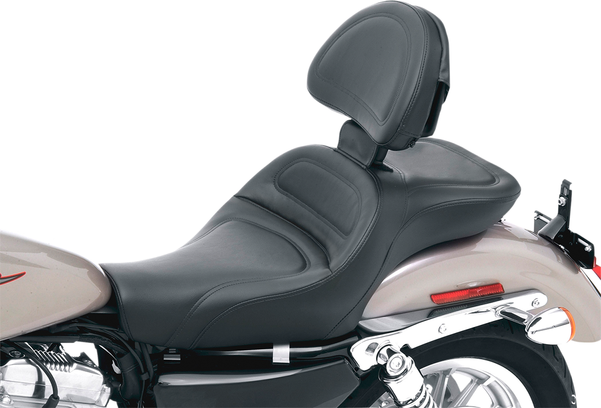 SADDLEMEN Seat - Explorer* - With Backrest - Stitched - Black - XL '04-'20 807-03-030