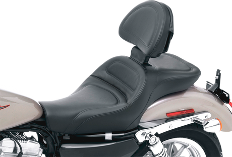 SADDLEMEN Seat - Explorer* - With Backrest - Stitched - Black - XL '04-'20 807-03-030