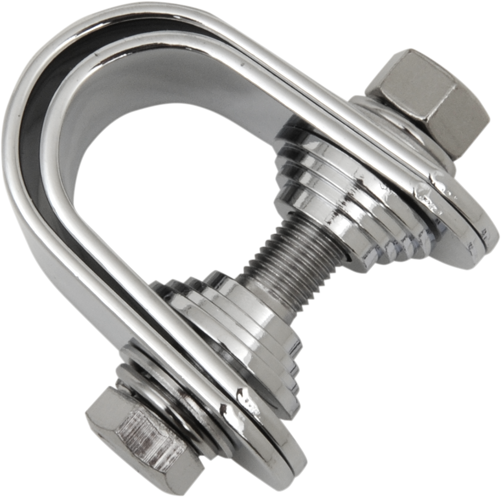 DRAG SPECIALTIES Mini Speedometer/Tachometer Clamp - For 1"/1.25" Tube - Chrome 21-6808A1-BC202 - Cycle City Outdoors