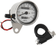 DRAG SPECIALTIES 2.4" MPH Mini LED Mechanical Speedometer/Indicators/Trip - Chrome Housing - White Face - 2:1 21-6835-BX15 - Cycle City Outdoors