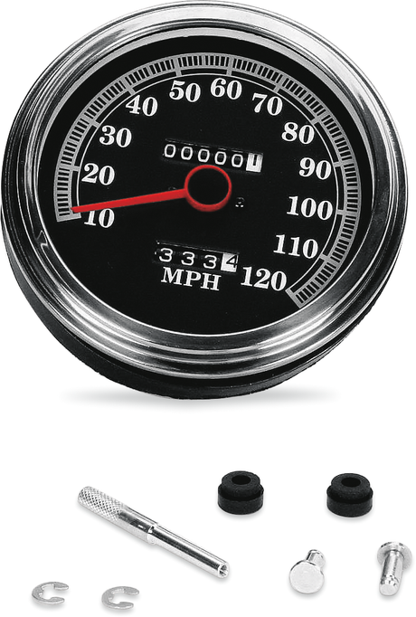 DRAG SPECIALTIES FL-Style 2240:60 Speedometer - '89-'95 Face 72423M - Cycle City Outdoors