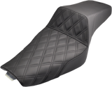 SADDLEMEN Step-Up Seat - Front Lattice Stitch - Black - XL 807-11-172
