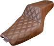 SADDLEMEN Step-Up Seat - Front Lattice Stitch - Brown - XL 807-11-172BR