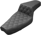 SADDLEMEN Step-Up Seat - Full Lattice Stitch - Black - XL 879-03-175