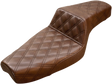 SADDLEMEN Step-Up Seat - Full Lattice Stitch - Brown - XL 879-03-175BR