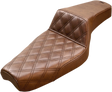 SADDLEMEN Step-Up Seat - Front Lattice Stitch - Brown - XL 879-03-172BR