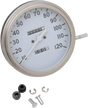 DRAG SPECIALTIES 5" MPH FL-Style 2:1 Speedometer - '36-'40 White Face 72758M - Cycle City Outdoors
