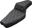 SADDLEMEN Step-Up Seat - Full Lattice Stitch - Black - XL 807-03-175