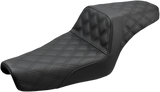 SADDLEMEN Step-Up Seat - Full Lattice Stitch - Black - XL 807-11-175