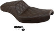 SADDLEMEN Step-Up Seat - Full Lattice Stitch - Brown - XL 807-11-175BR
