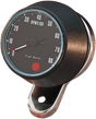 DRAG SPECIALTIES 8000 RPM Mechanical Tachometer - Chromed Bracket - Black Face 72701 - Cycle City Outdoors
