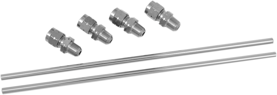 DRAG SPECIALTIES Rocker Oil Line Set - Chrome - Sportster 70386 - Cycle City Outdoors
