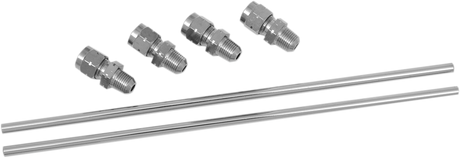DRAG SPECIALTIES Rocker Oil Line Set - Chrome - Sportster 70386 - Cycle City Outdoors