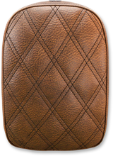 SADDLEMEN Detachable Pillion Pad - Lattice Stitched - Brown SA1026