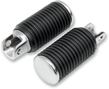 DRAG SPECIALTIES Driver Pegs - Rubber - Chrome End 361541-BC306 - Cycle City Outdoors