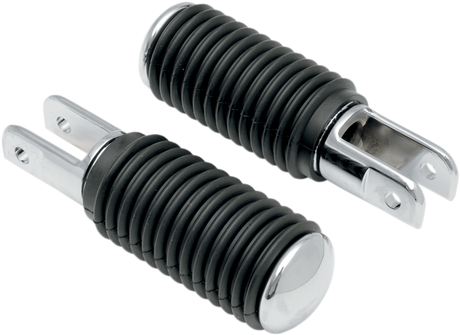 DRAG SPECIALTIES 5/8 Mount Pegs - Rubber - Chrome End 17-0445-BX-LB2 - Cycle City Outdoors