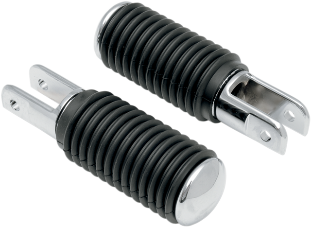 DRAG SPECIALTIES 5/8 Mount Pegs - Rubber - Chrome End 17-0445-BX-LB2 - Cycle City Outdoors