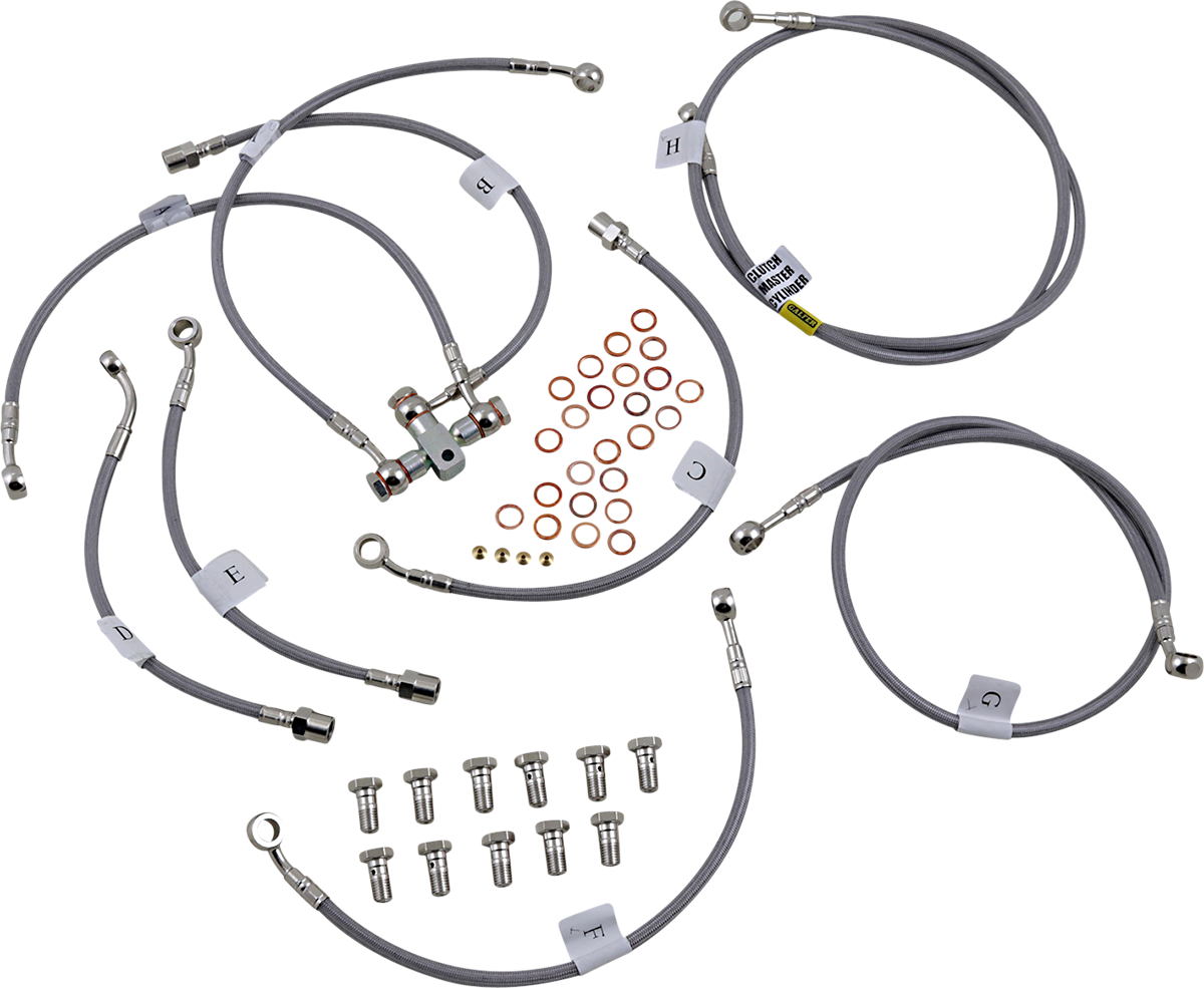 GALFER Brake Line - Stainless Steel FK003D420-9 - Cycle City Outdoors