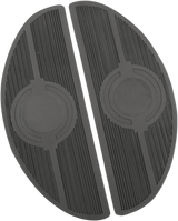 DRAG SPECIALTIES Replacement Floorboard Rubber - Half-Moon 17-0418R-HC4 - Cycle City Outdoors