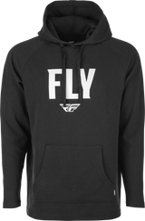 Fly Weekender Pullover Hoodie Black/White Lg - Cycle City Outdoors