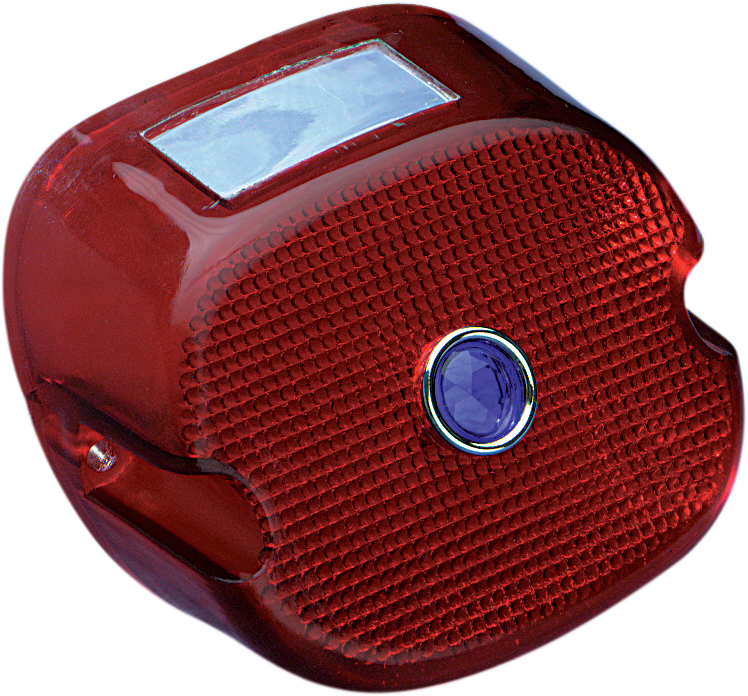 DRAG SPECIALTIES Laydown Taillight Lens - Red 12-0018C-BC446 - Cycle City Outdoors