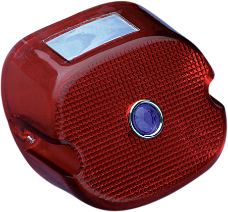 DRAG SPECIALTIES Laydown Taillight Lens - Red 12-0018C-BC446 - Cycle City Outdoors