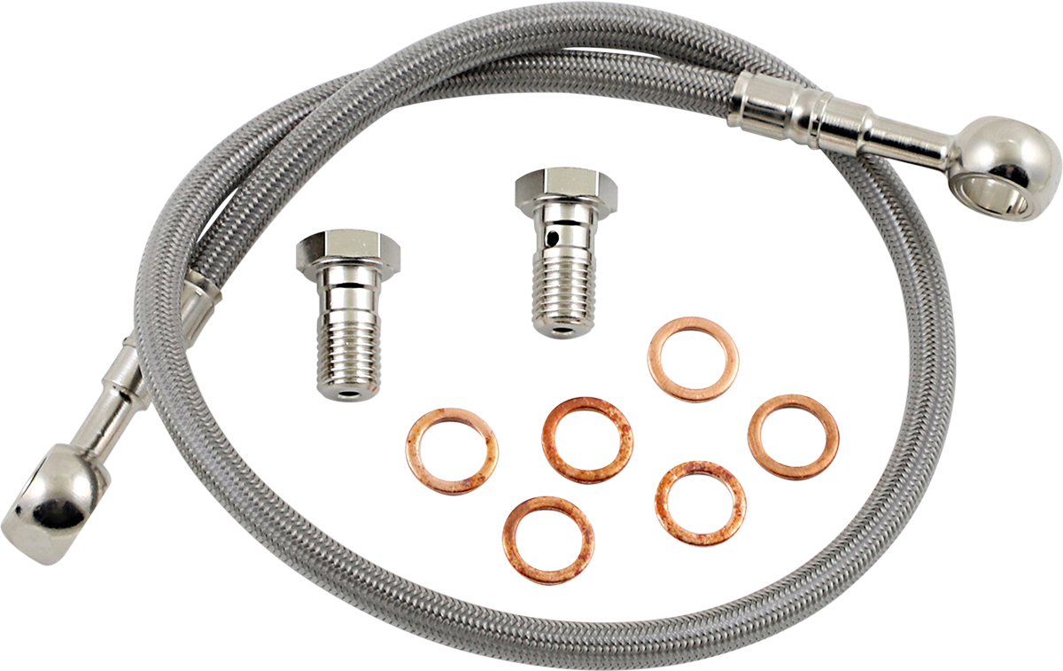 GALFER Brake Line - Stainless Steel FK003D224R - Cycle City Outdoors