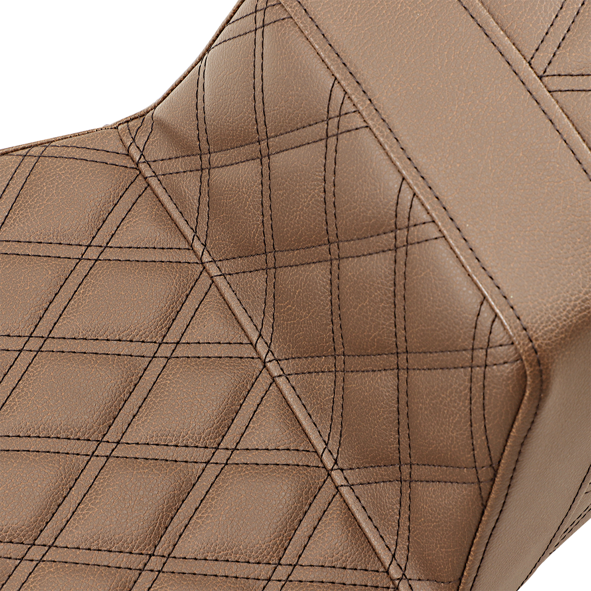 SADDLEMEN Step-Up Seat - Extended Reach - Full Lattice Stitch - Brown - FL '08-'23 - Part 808-07B-175BREX