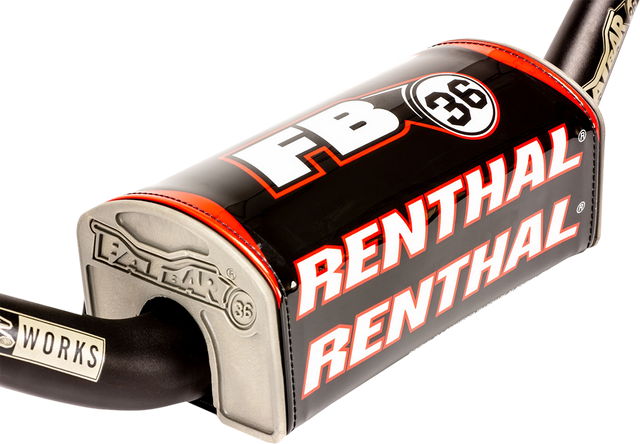 RENTHAL Bar Pad - Fatbar36* - Black/White/Red P335 - Cycle City Outdoors
